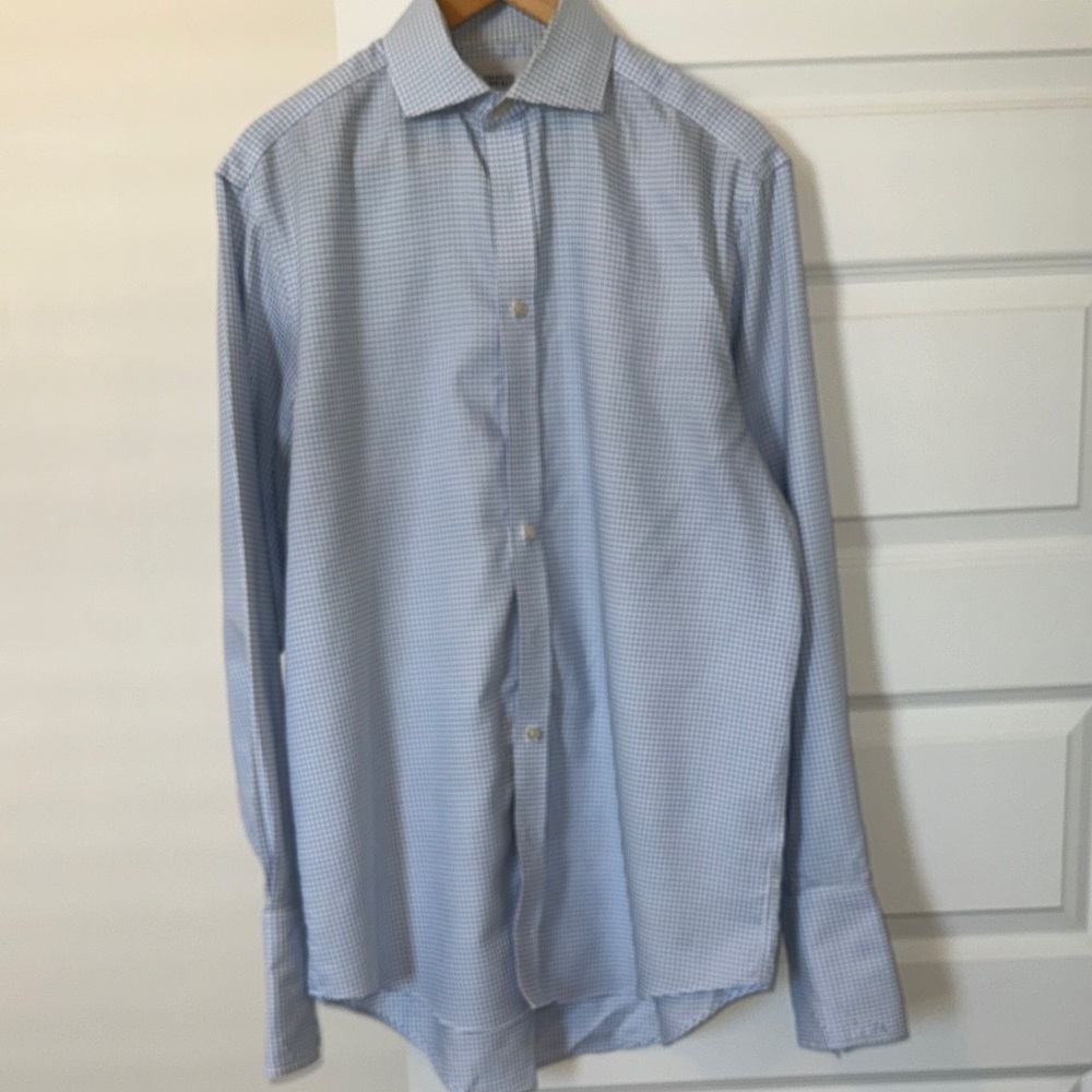 Charles Tyrwhitt Light Blue Gingham Dress Shirt